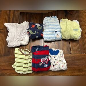 Assorted Baby Onesies and Sleepers 6-9M